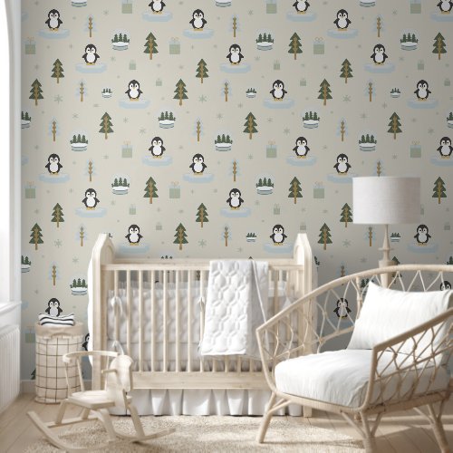 Scandinavian Woodland Animal Wallpaper