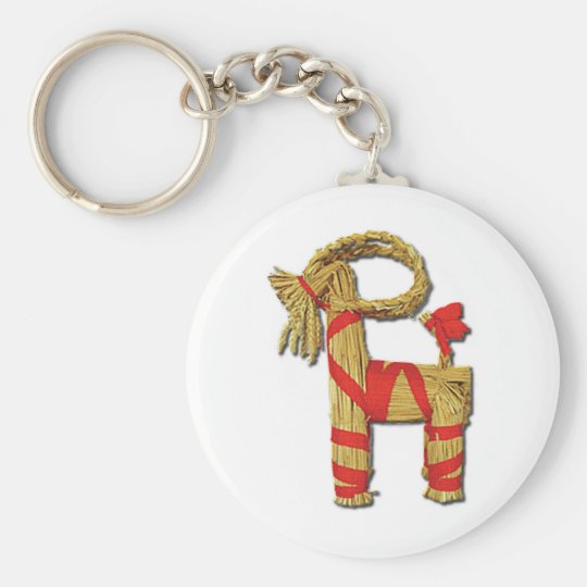 Scandinavian Yule Goat Keychain