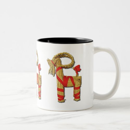 Scandinavian Yule Goat Two_Tone Coffee Mug