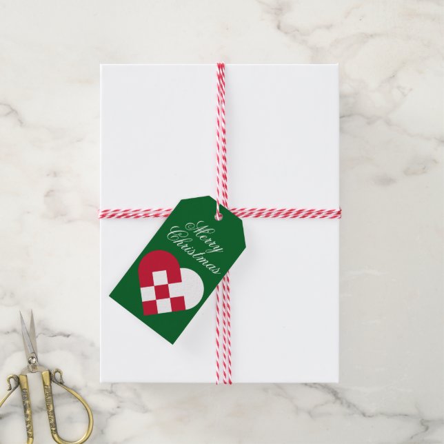 Scandinavian Yule Heart Gift Tags (With Twine)
