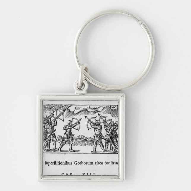 Scandinavians using their arrows keychain (Front)