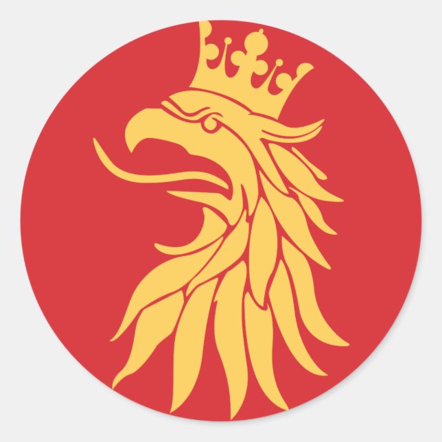 Scania (Skåne) county Classic Round Sticker (Front)