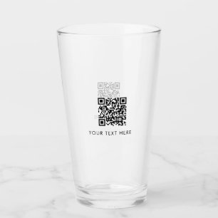 Scannable Business Website QR Code Advertising Glass