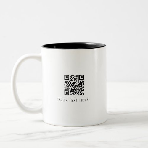 Scannable Business Website QR Code Advertising Two_Tone Coffee Mug
