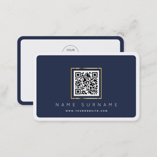 Scannable QR code professional or personal Busines Business Card