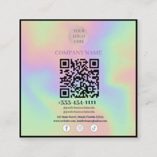 Scannable QR code Social  Media  business cards