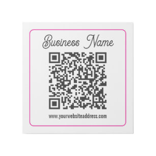 Scannable QR code with Cursive Script Handwriting Gallery Wrap