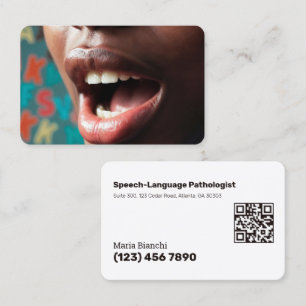 Scannable SLP Speech-Language Business Card