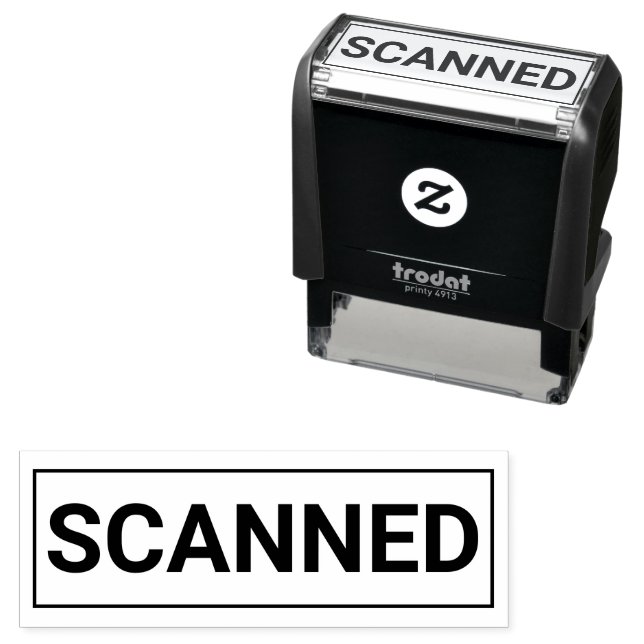 SCANNED Business Self-inking Stamp (In Situ)