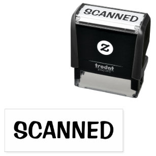 SCANNED Business Self-inking Stamp