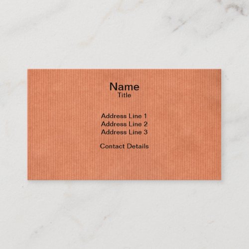 Scanned Detailed Kraft Paper Texture Peach Pink Business Card Template