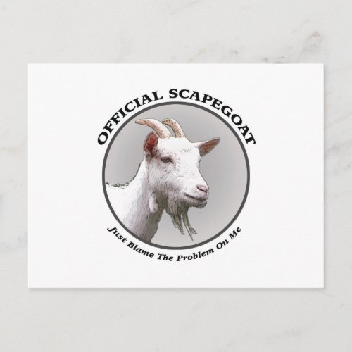 scapegoat postcard