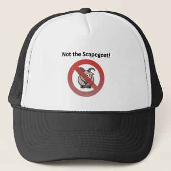 Scapegoat Trucker Hat by egogenius at Zazzle