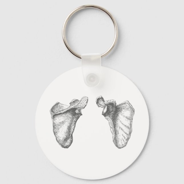 Scapula Grey Keychain (Front)