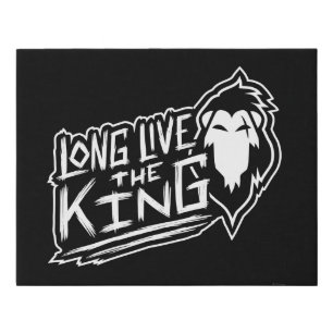 Scar Long Live the King Faux Canvas Print