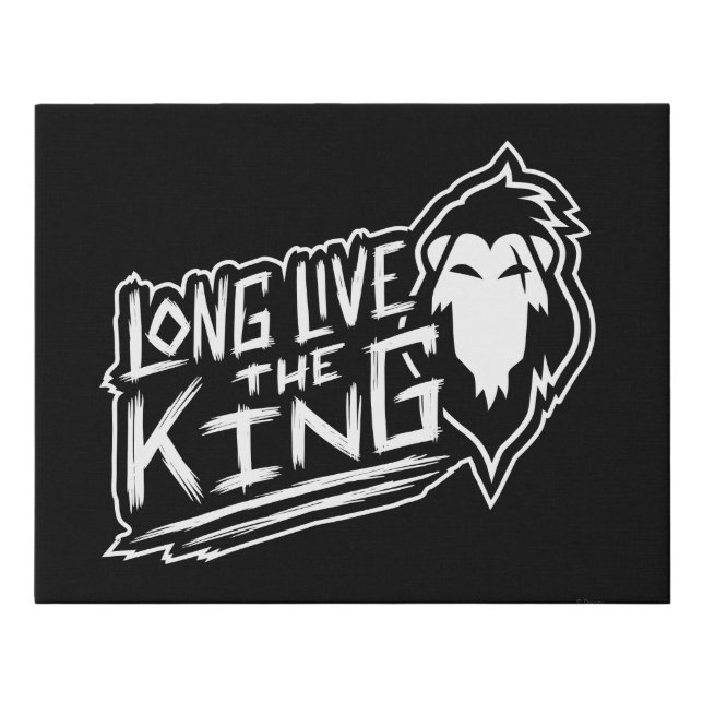 Scar | Long Live the King Faux Canvas Print (Front)