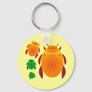 Scarab Beetle Keychain