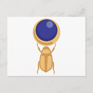 Scarab Beetle Postcard