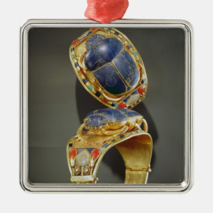 Scarab bracelet, from the Tomb of Tutankhamun Metal Ornament