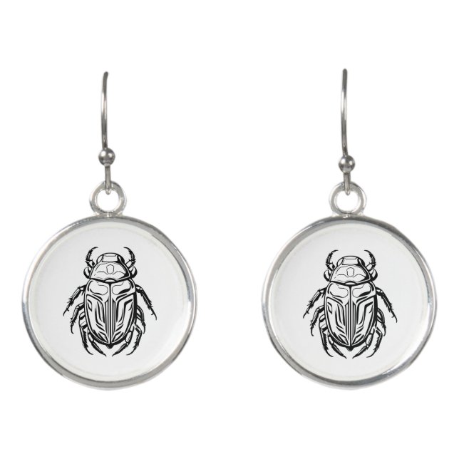 scarab earrings (Front)