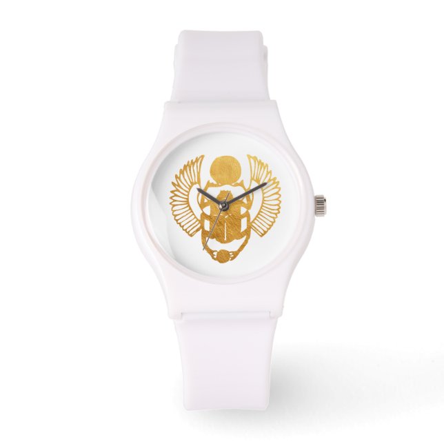 Scarab Egypt. Egyptian Winged Scarab Beetle. Watch (Front)