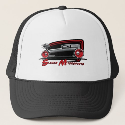 Scarab Motorsports Rat Rod Logo Trucker Hat