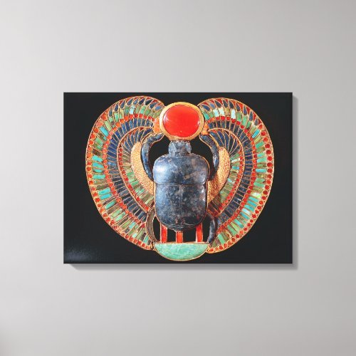 Scarab pectoral from the tomb of Tutankhamun Canvas Print