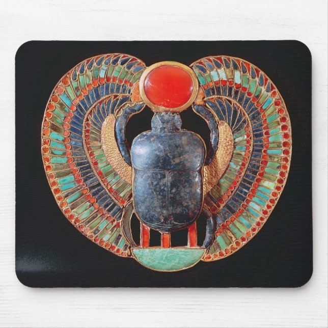 Scarab pectoral, from the tomb of Tutankhamun Mouse Pad (Front)