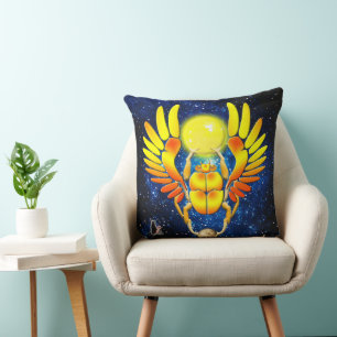 Scarab Throw Pillow