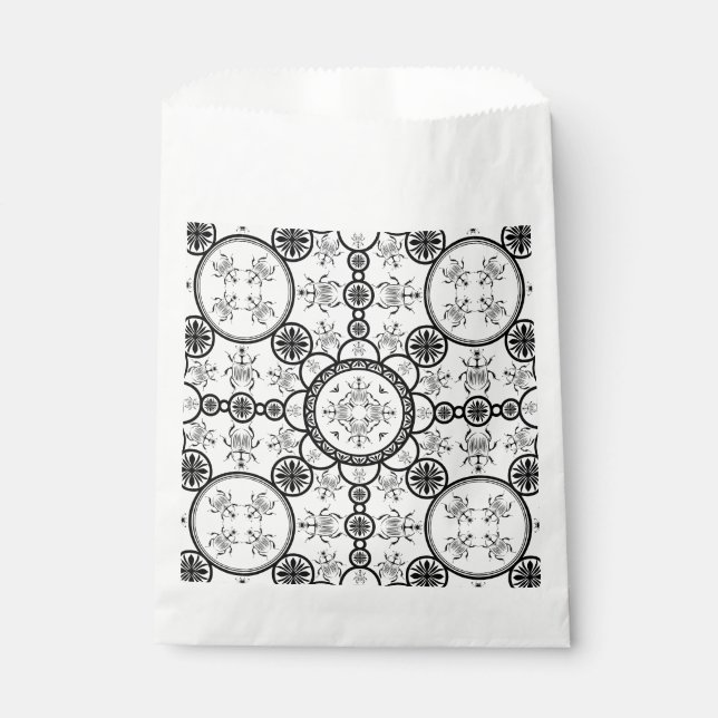 Scarab tile line pattern favor bag (Front)