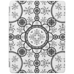 Scarab tile line pattern iPad smart cover