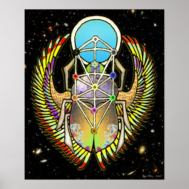 Scarab Tree of Life Poster (Front)