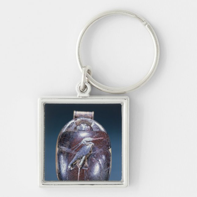 Scarab with Heron, from Tomb of Tutankhamun Keychain (Front)
