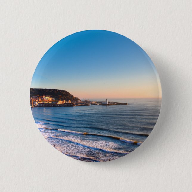 Scarborough Coastline Button (Front)