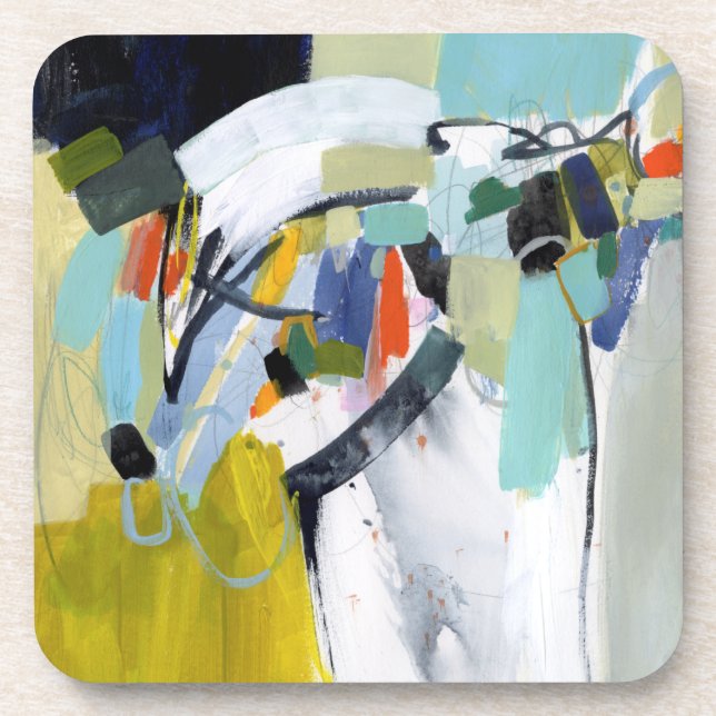 Scarborough Fair - Abstract Beverage Coaster (Front)
