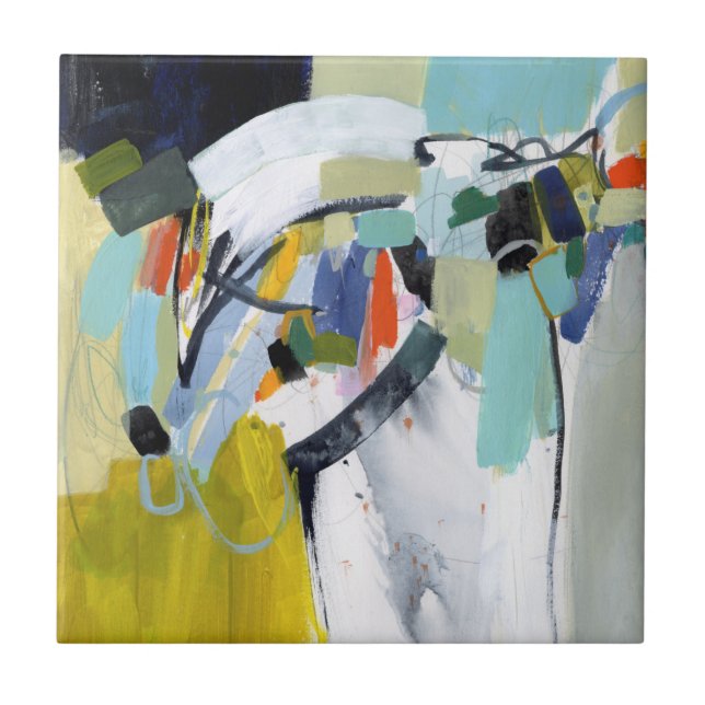 Scarborough Fair - Abstract Ceramic Tile (Front)