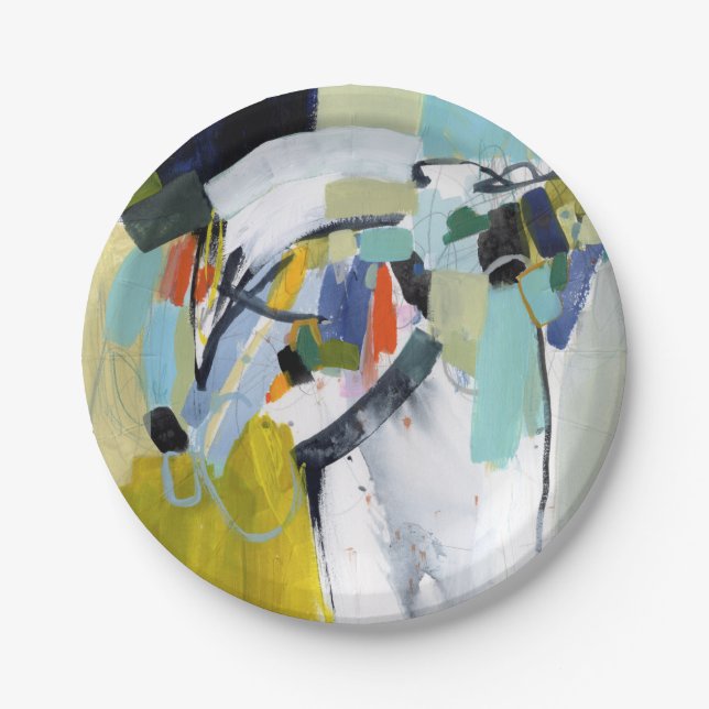 Scarborough Fair - Abstract Paper Plates (Front)