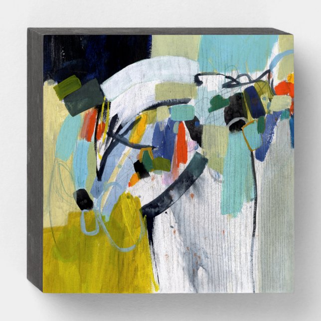 Scarborough Fair - Abstract Wooden Box Sign (Front Horizontal)