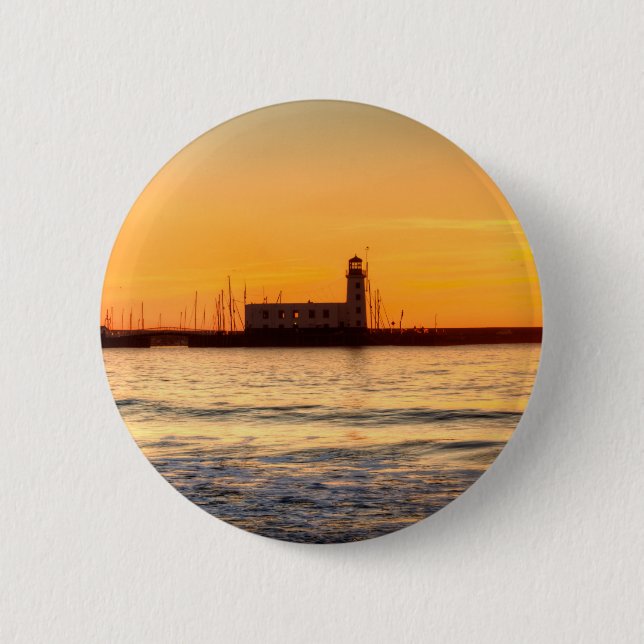 Scarborough Lighthouse Pinback Button (Front)
