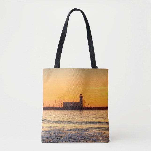 Scarborough Lighthouse Tote Bag (Front)