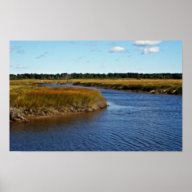 Scarborough Marsh (saltwater) Maine Poster (Front)