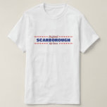 [ Thumbnail: Scarborough - My Home - England; Red & Pink Hearts T-Shirt ]