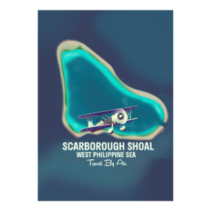 Scarborough Shoal West Philippine Sea Map Photo Print