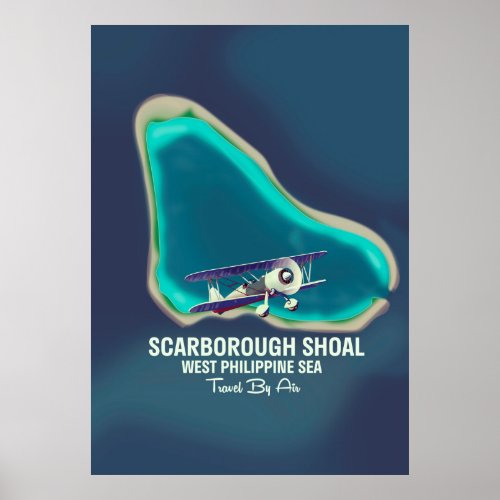 Scarborough Shoal West Philippine Sea Map Poster