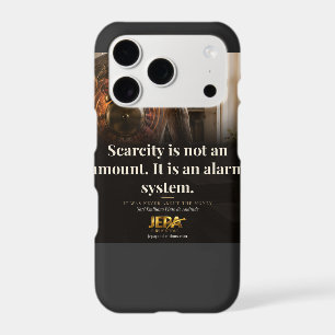 Scarcity Is an Alarm System Book Quote iPhone 17 Pro Case