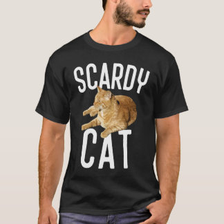 Scardy Cat Tabby Halloween Graphic T-Shirt