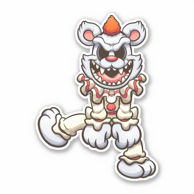 Scare Bear - Clown Sticker (Front)