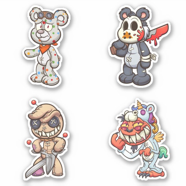 Scare Bear - Horror Sticker (Front)