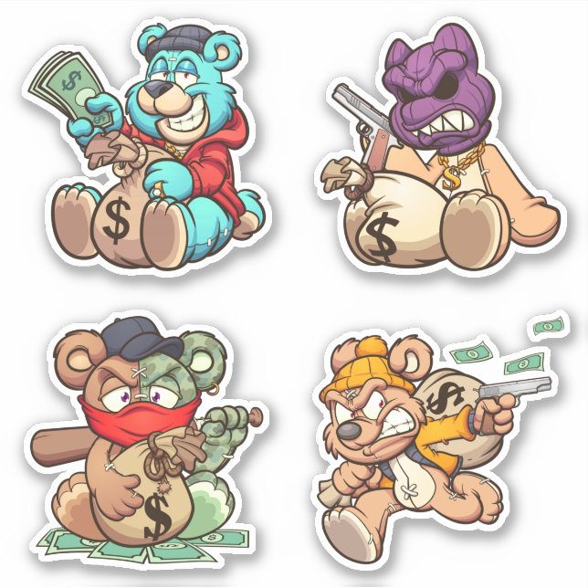 Scare Bear - Thieves Sticker (Front)