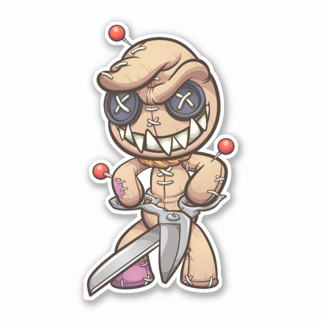 Scare Bear - Voodoo Sticker (Front)